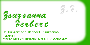 zsuzsanna herbert business card